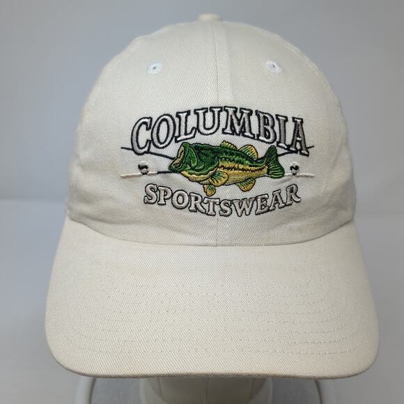 Columbia Sportswear Slideback Baseball Cap Beige One Size Adjustable Embroidered - Picture 2 of 9